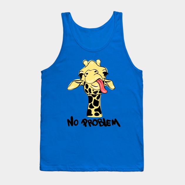 Giraffe No Problem Tank Top by Mako Design 